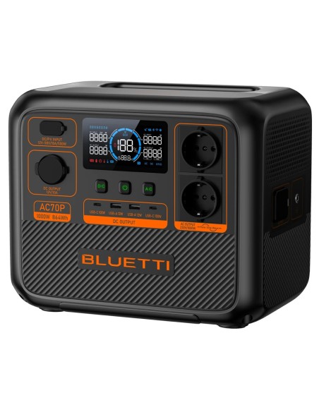 Kaufen BLUETTI BL-AC70P tragbare Bluetti-Powerstation – Große Kapazität 864 Wh – Ausgangsleistung max. 1000 W – Mehrere Ein- und