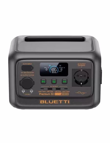 Acheter BLUETTI BL-PREMIUM-30V2 Station d’énergie portable - Capacité 320Wh - Puissance de sortie 600W - Sorties et modes de rec