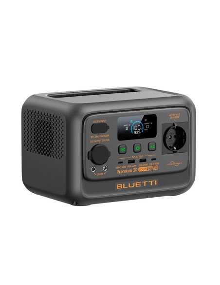 Bluetti BL-Premium-30v2 Portable Energy Station - Capacidade 320Wh - Saída de potência 600W - Saídas e formas de recarga