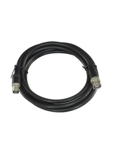 OEM BNC1-200MF Cabo Coaxial Preparado - BNC Masculino para BNC Feminino - Coaxial RG59 - Comprimento 2 m - Cor Preto - Robus Con