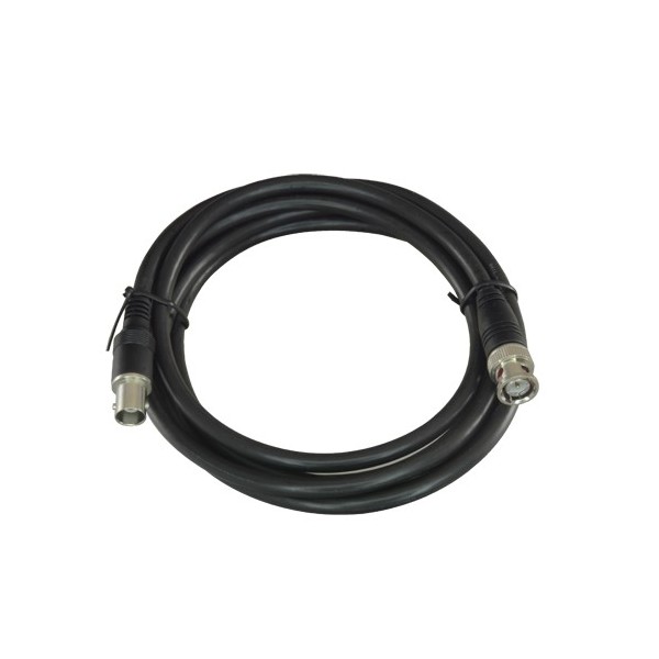 Acheter OEM BNC1-200MF câble coaxial préparé - BNC mâle à BNC femelle - Coaxial RG59 - Longueur 2 m - Couleur noire - Construcci