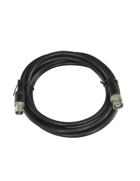 Acheter OEM BNC1-200MF câble coaxial préparé - BNC mâle à BNC femelle - Coaxial RG59 - Longueur 2 m - Couleur noire - Construcci