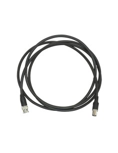 OEM BNC1-200MF Cabo Coaxial Preparado - BNC Masculino para BNC Feminino - Coaxial RG59 - Comprimento 2 m - Cor Preto - Robus Con 2