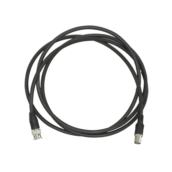 OEM BNC1-200MF Cabo Coaxial Preparado - BNC Masculino para BNC Feminino - Coaxial RG59 - Comprimento 2 m - Cor Preto - Robus Con