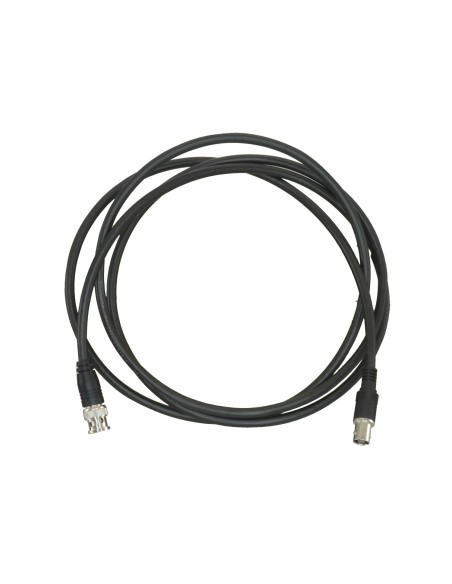 OEM BNC1-200MF Cabo Coaxial Preparado - BNC Masculino para BNC Feminino - Coaxial RG59 - Comprimento 2 m - Cor Preto - Robus Con