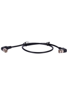 OEM BNC1-60-DL Cabo Coaxial RG59 - Conector masculino BNC duplo no cotovelo - 60 cm Comprimento - Filmagens - Baixas Perdas