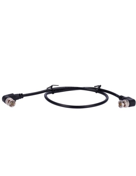 OEM BNC1-60-DL Cabo Coaxial RG59 - Conector masculino BNC duplo no cotovelo - 60 cm Comprimento - Filmagens - Baixas Perdas