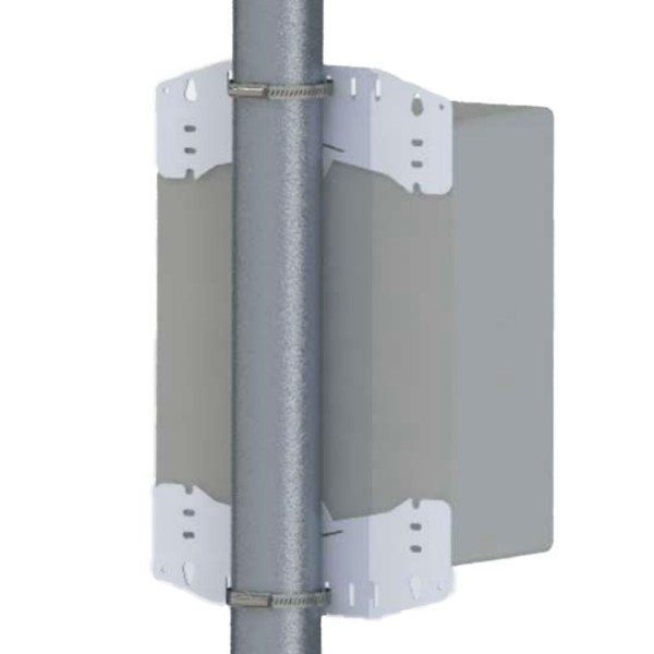 OEM Boxpole-4030 Post e suporte de parede - Diâmetro de gama 90-100 Ø - 2 peças - Compatível com caixa-403017-IP65 e Box-403022-