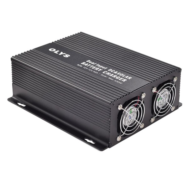 OEM BS-126030 Carregador de bateria duplo - DC e carga solar - 430W Entrada solar - Coloque a corrente até 30A - compatível c