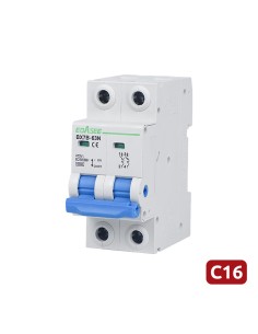 Comprar OEM BX7B-63N-16A-2P Interruptor magnetotérmico - Corriente nominal 16A - 2 polos (instalaciones monofásicas) - Curva tip