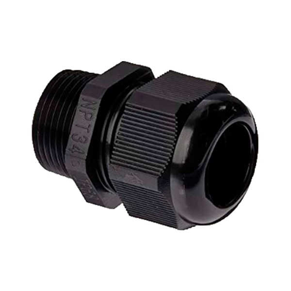 Comprar OEM CABLE-GLAND-NPT3/4-BLACK Racor impermeable - Diámetro entre 13-18 mm - Fabricado en plástico - Apto para exterior IP