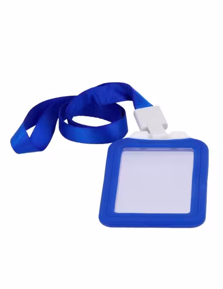 Comprar OEM CARD-HOLDER-V-BLUE Porta-tarjetas RFID - Disposición vertical - Formato CR80: 54 (An) × 85 (Al) mm - Láminas de plás