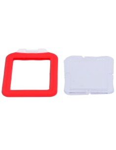 Kaufen CARDCUBE CARD-HOLDER-V-RED Kartenhalter – Vertikales Layout – Schutzfolien aus Kunststoff – Hergestellt aus Silikon 2