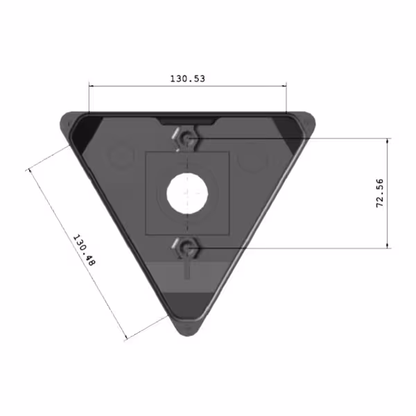 Comprar CAMBOX CBOX-3F180 Soporte de pared o poste triangular - Apto para uso exterior - Permite situar el paso interno de cable