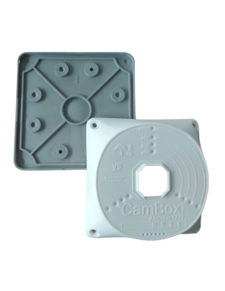 Comprar OEM CBOX-BC02-BASEFLEX Tapa de conexiones flexible para caja de soporte - Apto para uso exterior - Permite situar el pas