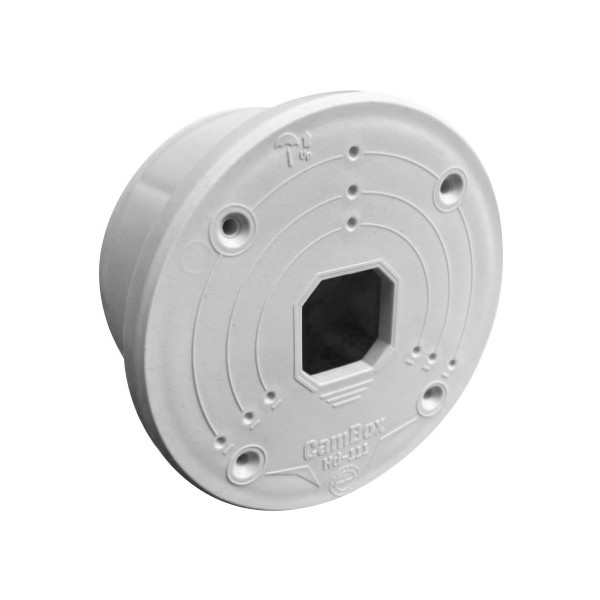 Comprar CAMBOX CBOX-HD-111 Caja de conexiones  - Para cámaras domo - Apto para uso exterior - Instalación en techo o pared - Fab