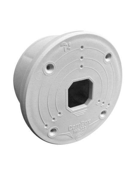 Comprar OEM CBOX-HD-111 Caja de conexiones  - Para cámaras domo - Apto para uso exterior - Instalación en techo o pared - Fabric