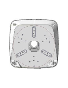 Caixa de conexão inclinada do OEM CBOX-HQ128 11 graus - adequado para uso exterior - feito de plástico - cor branca - 135 mm ( 2