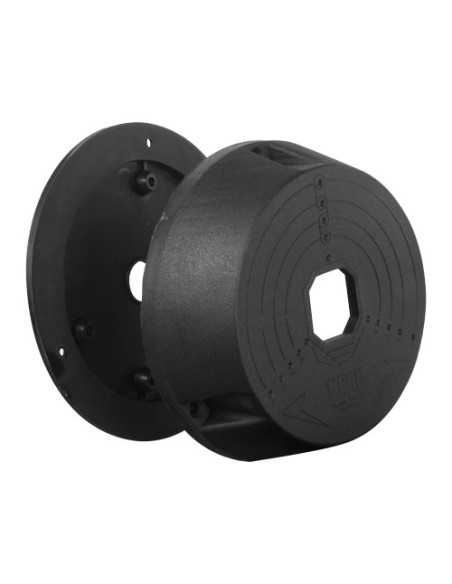 Caixa de conexão OEM CBOX-JB311-B - para câmeras de cúpula - adequado para uso externo - Teto ou instalação de parede - feita de