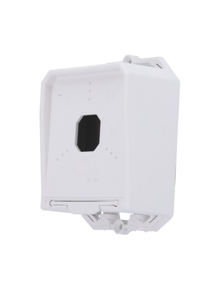 Caixa de conexão OEM Cbox-Jet-703-W - para câmeras de cúpula - adequado para uso externo - feito de plástico - branco - 140 