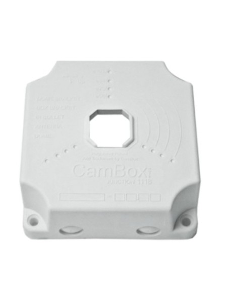 Comprar CAMBOX CBOX-NX1-1118 Caja de conexiones - Para cámaras domo y bullet - Apto para exterior| 128(Al) x 128(An) x 50(Fo)mm 