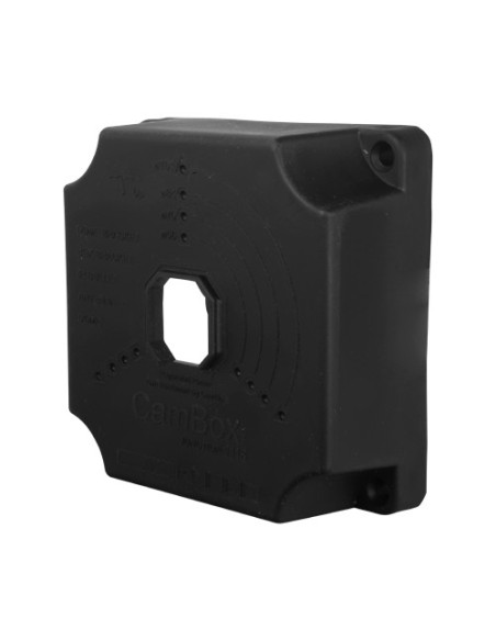 Comprar OEM CBOX-NX1-1118-B Caja de conexiones -  Para cámaras domo y bullet - Apto para exterior| 128(Al) x 128(An) x 50(Fo)mm 