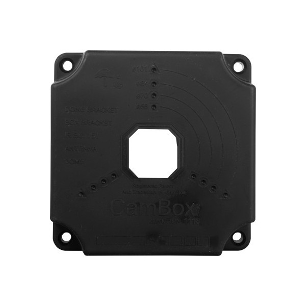 Comprar OEM CBOX-NX1-1118-B Caja de conexiones -  Para cámaras domo y bullet - Apto para exterior| 128(Al) x 128(An) x 50(Fo)mm 