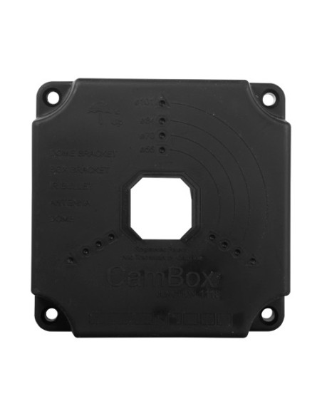 Comprar OEM CBOX-NX1-1118-B Caja de conexiones -  Para cámaras domo y bullet - Apto para exterior| 128(Al) x 128(An) x 50(Fo)mm 