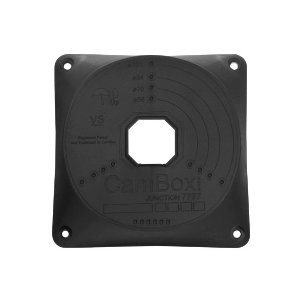 Caixa de conexão OEM CBOX-NX7-7777-B - para câmera de cúpula - adequado para uso externo - Teto ou instalação de parede - Fabric