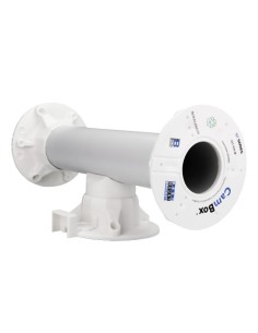 OEM CBOX-TN25 Double Telhado - Altura 25 cm x 10 (Ø) cm - Adequado para uso interno e exterior - Branco - Fabricado E 2