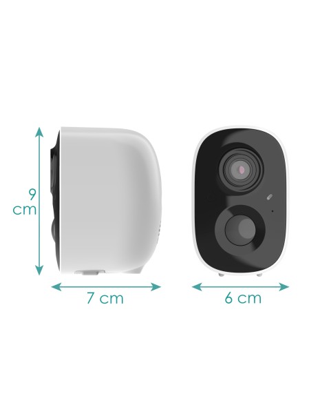 Kaufen VICOHOME CG6 VicoHome Außenkamera 3 MP WLAN mit Akku – PIR-Sensor / Intelligente Erkennung (Cloud) – Abschrecklicht / Akk