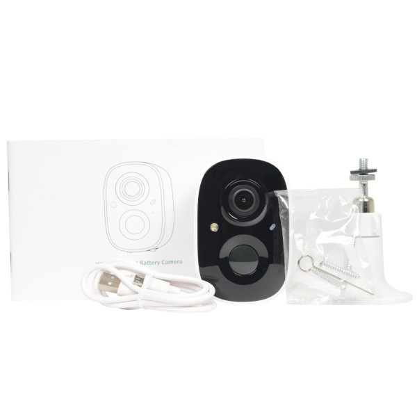 Kaufen VICOHOME CG6 VicoHome Außenkamera 3 MP WLAN mit Akku – PIR-Sensor / Intelligente Erkennung (Cloud) – Abschrecklicht / Akk