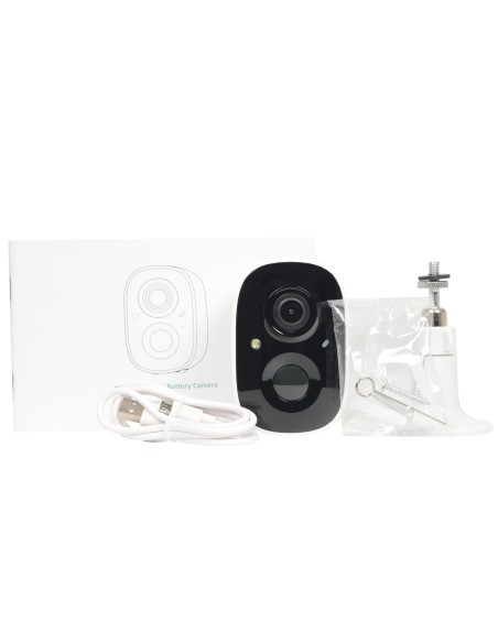 Kaufen VICOHOME CG6 VicoHome Außenkamera 3 MP WLAN mit Akku – PIR-Sensor / Intelligente Erkennung (Cloud) – Abschrecklicht / Akk