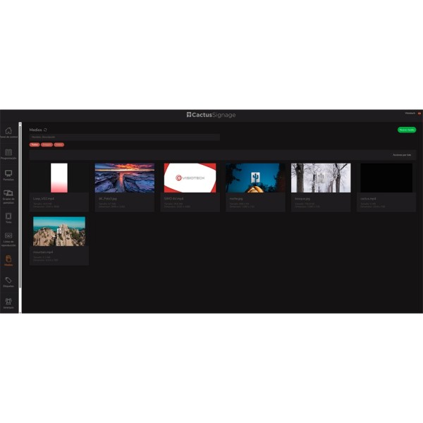 Comprar OEM CMS-CACTUS-LITE Licencia anual de cartelería digital - Compatibilidad: Safire DS60  - Una licencia por punto de repr