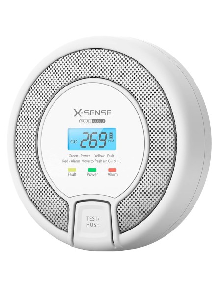 Comprar X-SENSE CO03D Detector de CO autónomo X-Sense - Batería reemplazable - Indicador luminoso de alarma - Alarma sonora 85 d