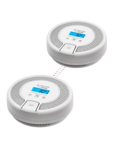 Acheter X-SENSE CO03D-W Détecteur de CO autonome X-Sense - Permet de connecter 24 détecteurs par RF 868 MHz - Batterie remplaçab 2