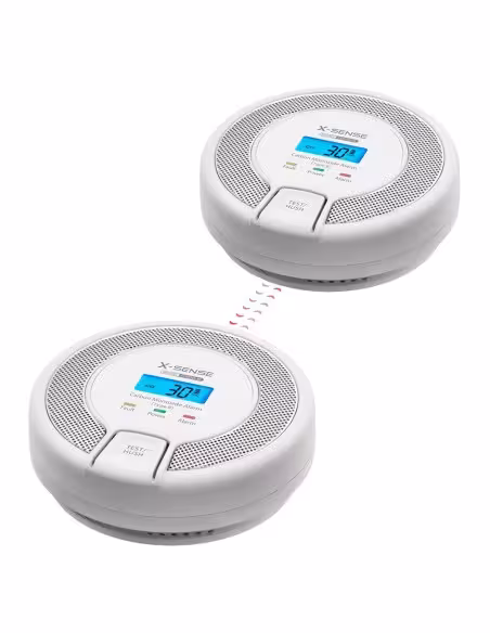 Kaufen Sie X-SENSE CO03D-W автономer CO-Melder von X-Sense – Ermöglicht die Verbindung von 24 Meldern über RF 868 MHz – Austausc