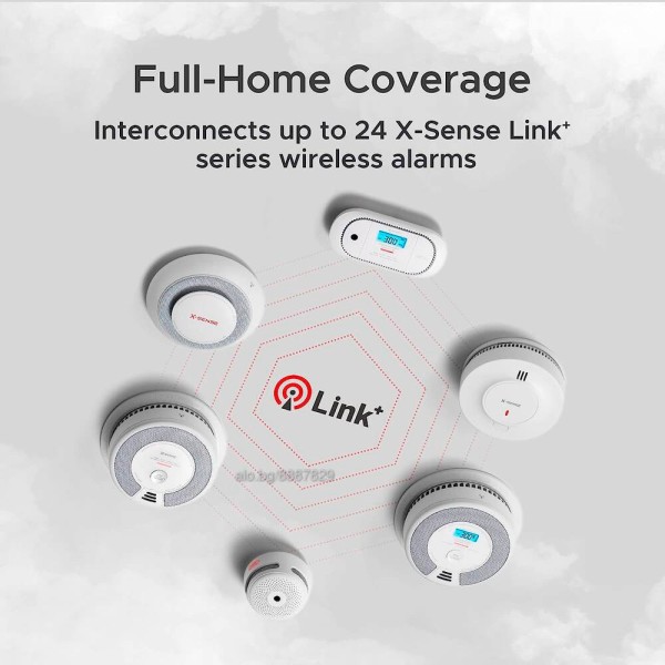 Acheter X-SENSE CO03D-W Détecteur de CO autonome X-Sense - Permet de connecter 24 détecteurs par RF 868 MHz - Batterie remplaçab