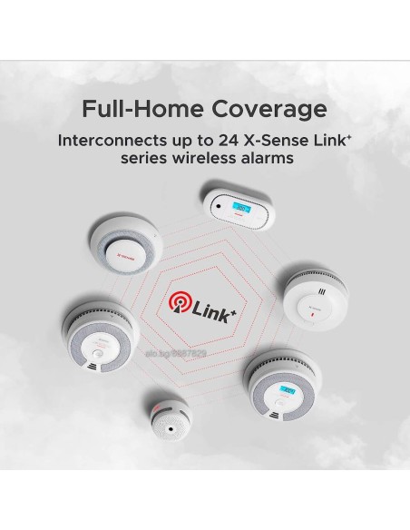 Acheter X-SENSE CO03D-W Détecteur de CO autonome X-Sense - Permet de connecter 24 détecteurs par RF 868 MHz - Batterie remplaçab