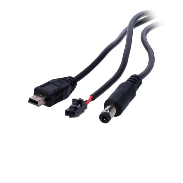 Comprar OEM CON-3C-2M Triple conector para baterías zinc-aire - USB Mini / Molex / Jack - Longitud 1.5 m - Compatible con baterí