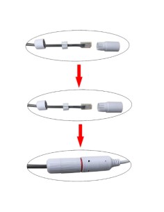 OEM com-Ac-W Cover - RJ45 Connector - Suporta cabos entre 14 ~ 26AWG - Comprimento de Peeling 5 ~ 6 mm - Impermeável - Preço Uni 2