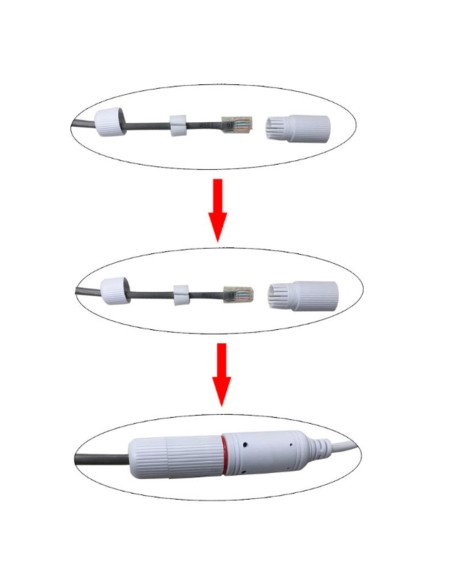 Comprar OEM CON-ACC-W Cubierta - Conector RJ45 -  Admite cables entre 14~26AWG - Longitud de pelado 5~6 mm - Impermeable - Preci