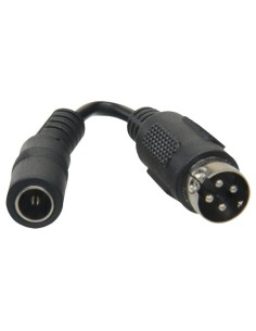 Comprar OEM CON-DC-HIK Adaptador DC - 105 mm de largo - Conector hembra Mini Din - Conector macho estándar - Adapta alimentador 