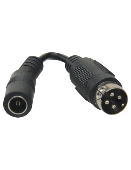 OEM com adaptador DC-DC-HIK DC - 105 mm de comprimento - mini conector fêmea DIN - conector masculino padrão - adaptando aliment