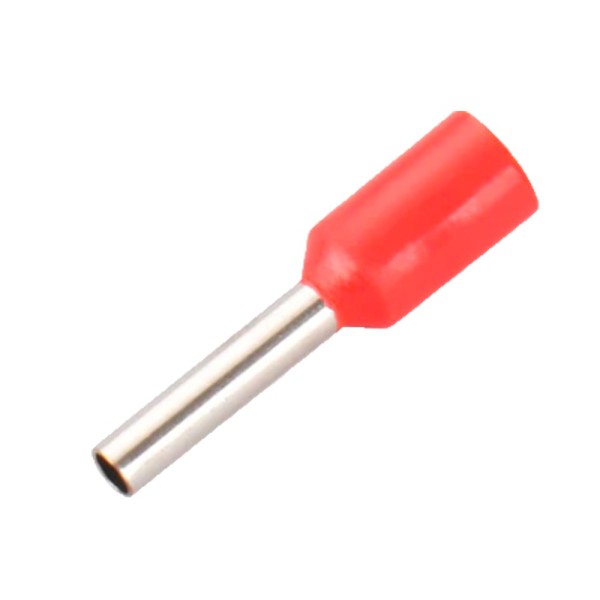 OEM com-E1008-Ferrule alvos de crimpagem - para cabos elétricos - seção de motorista 1mm² / AWG 18 - cor vermelha - 2