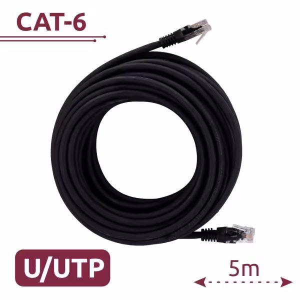 Kaufen OEM CON-E21-5M UTP-Kabel – Ethernet – RJ45-Stecker – Kategorie 6 – 5 m – Farbe Schwarz