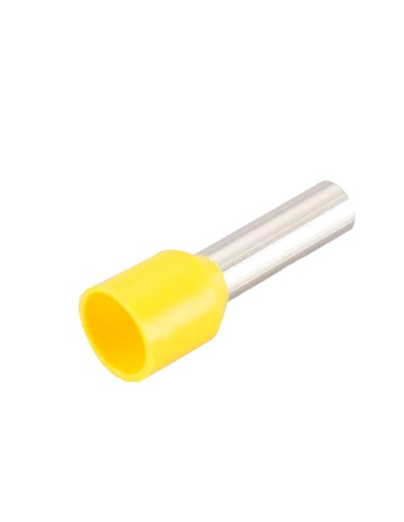 OEM com-E6012-Ferrule alvos ocos de crimpagem - para cabos elétricos - seção de motorista 6mm² / AWG 10 - cor amarela