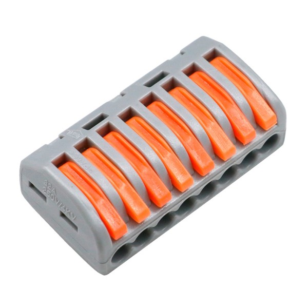Kaufen OEM CON-FAST-17 Safire – Kabelverbinder – 1 Eingang und 7 Ausgänge – Kabelquerschnitt 28 ~ 12 AWG – Querschnitt 0,08 mm² 