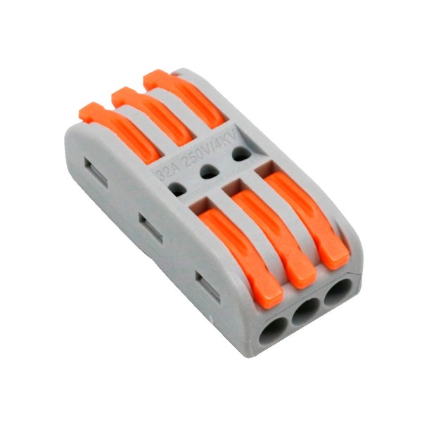 Acquista OEM CON-FAST-33 Safire - Connettore per cavo - 3 ingressi e 3 uscite - Calibro del cavo 28 ~ 12AWG - Sezione 0,08 ~ 4m²