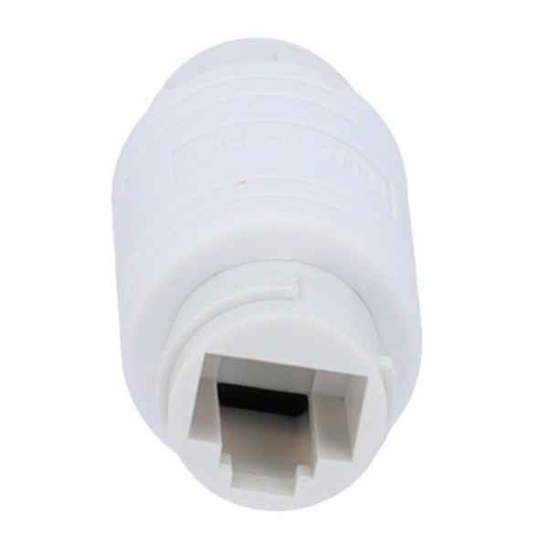 Comprar OEM CON-RJ45-S-W Conector  - Conector entrada RJ45  - Conector salida RJ45 - Compatible UTP  - IP68 - Color blanco CON-R